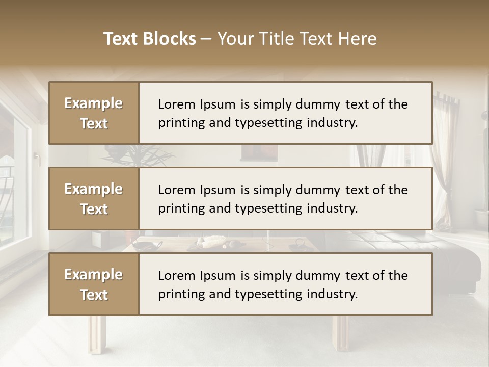 Interior View Design PowerPoint Template