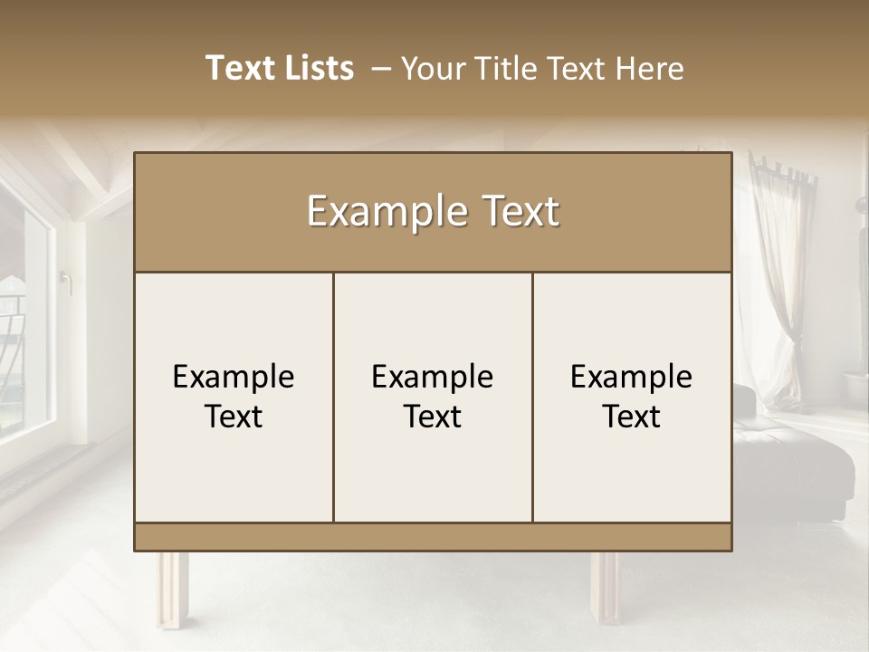 Interior View Design PowerPoint Template