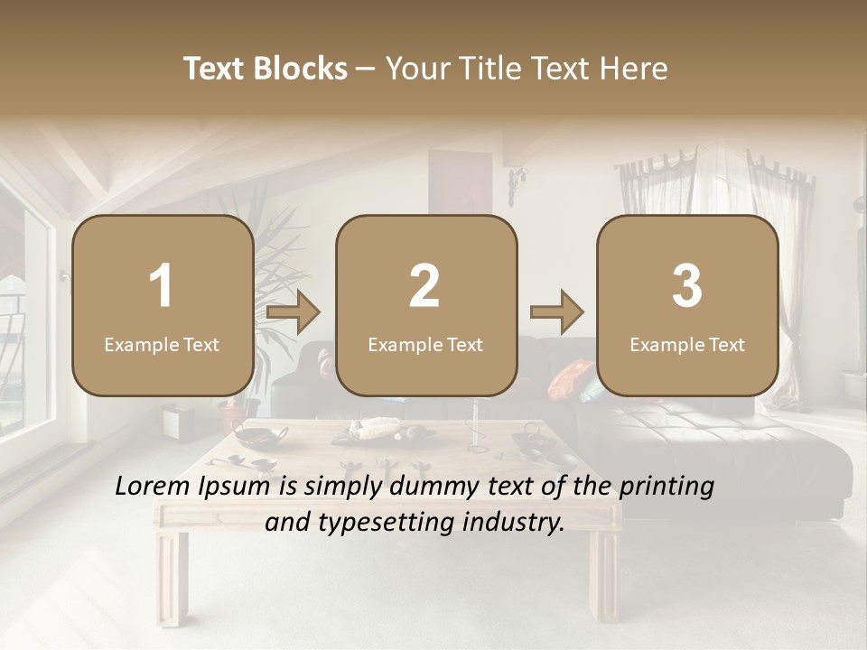 Interior View Design PowerPoint Template