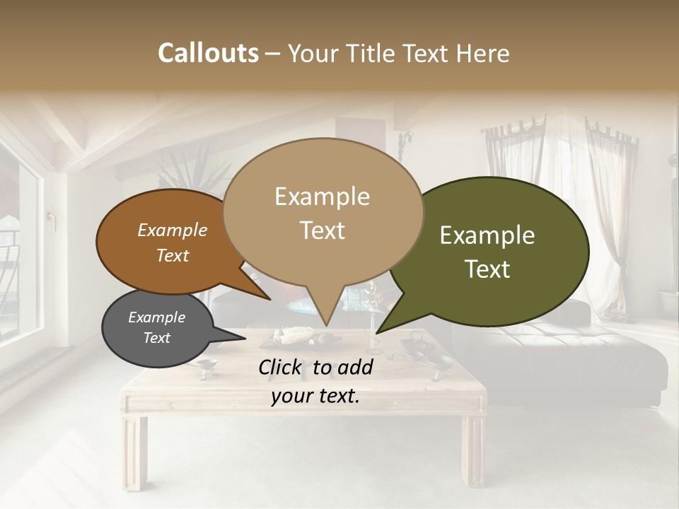 Interior View Design PowerPoint Template