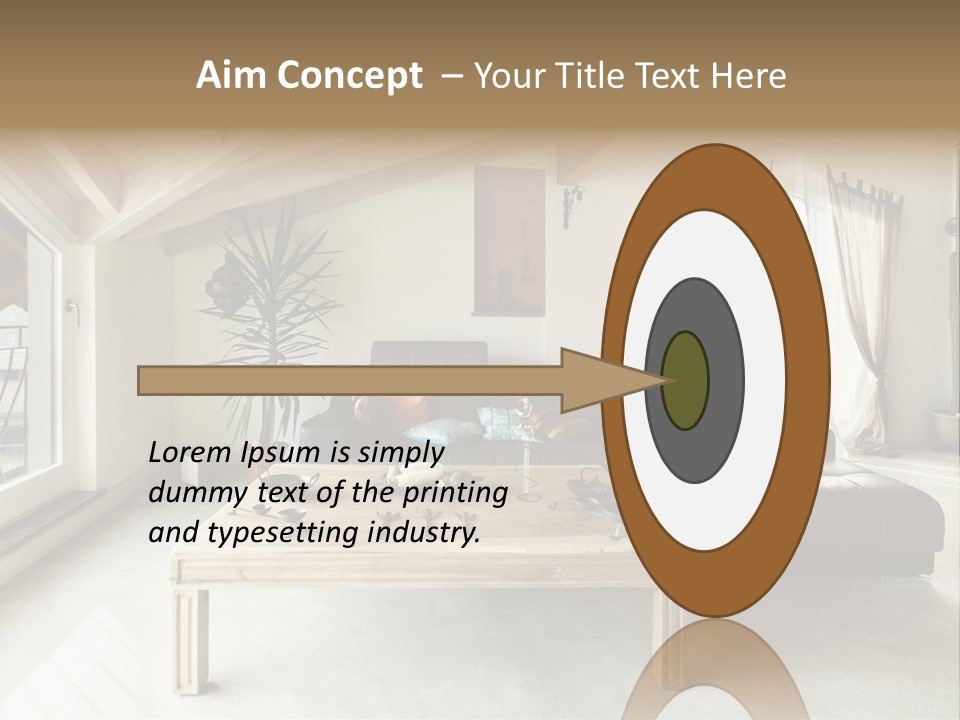 Interior View Design PowerPoint Template