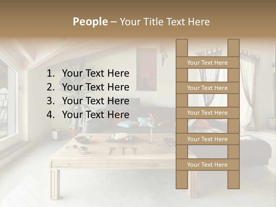 Interior View Design PowerPoint Template