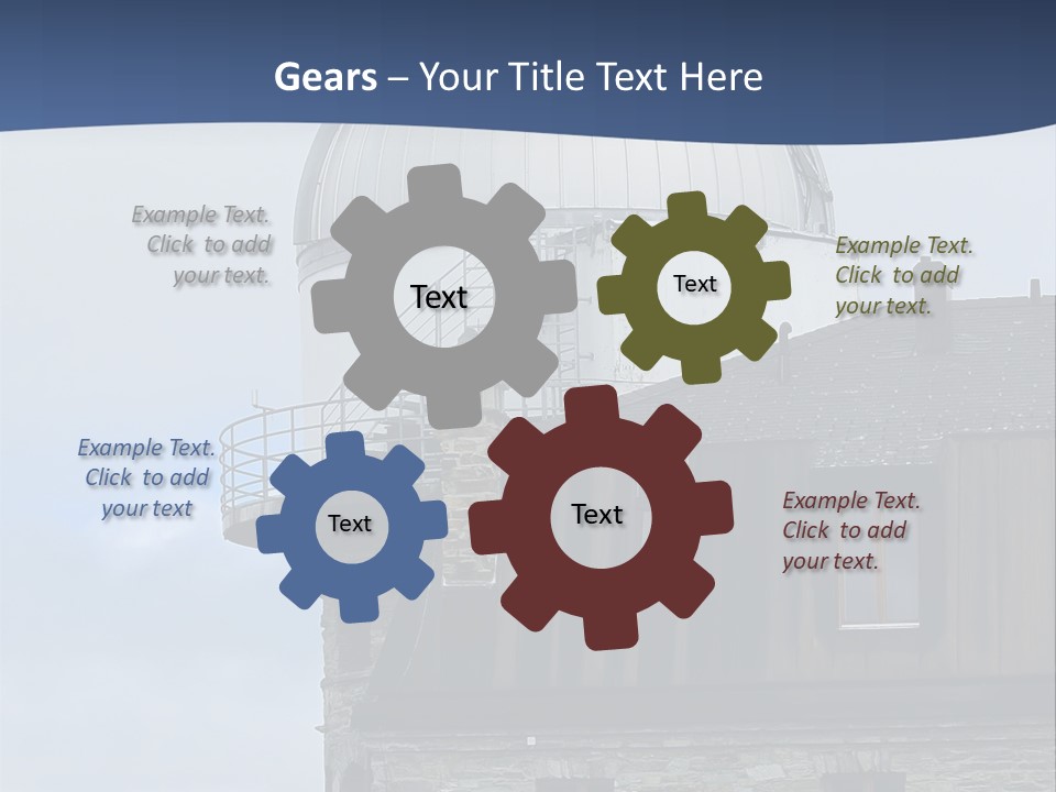 Mountain Astronomy Cloud PowerPoint Template