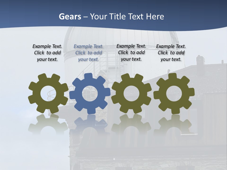 Mountain Astronomy Cloud PowerPoint Template