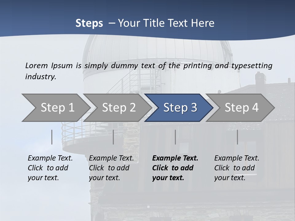 Mountain Astronomy Cloud PowerPoint Template
