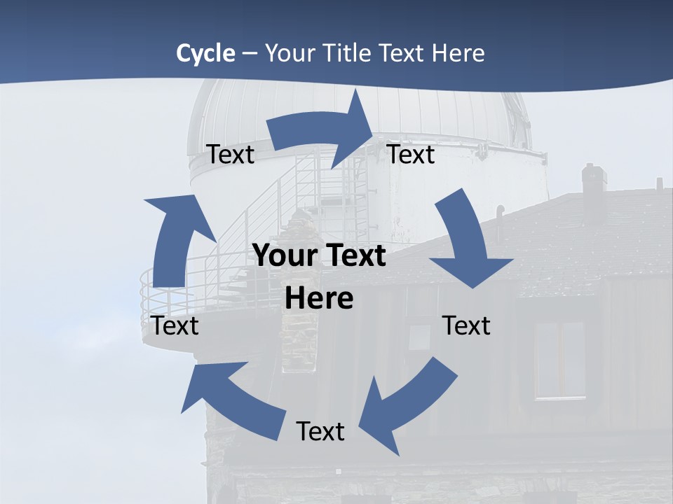 Mountain Astronomy Cloud PowerPoint Template