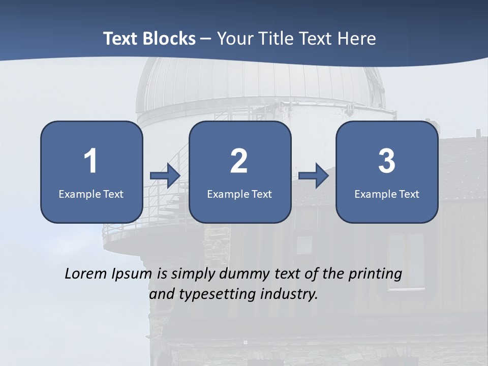 Mountain Astronomy Cloud PowerPoint Template
