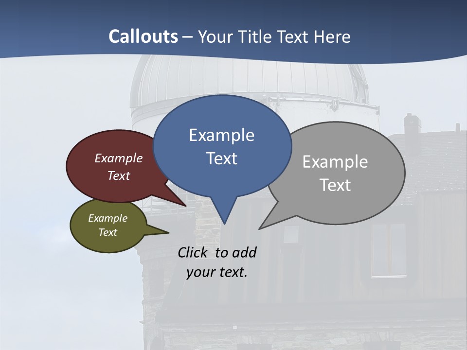 Mountain Astronomy Cloud PowerPoint Template