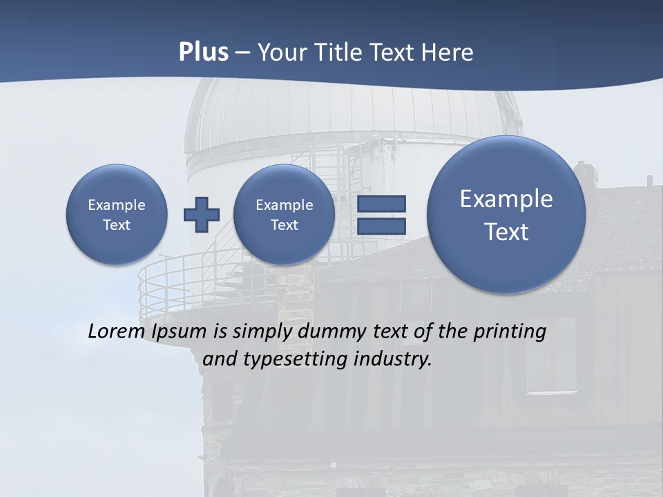 Mountain Astronomy Cloud PowerPoint Template