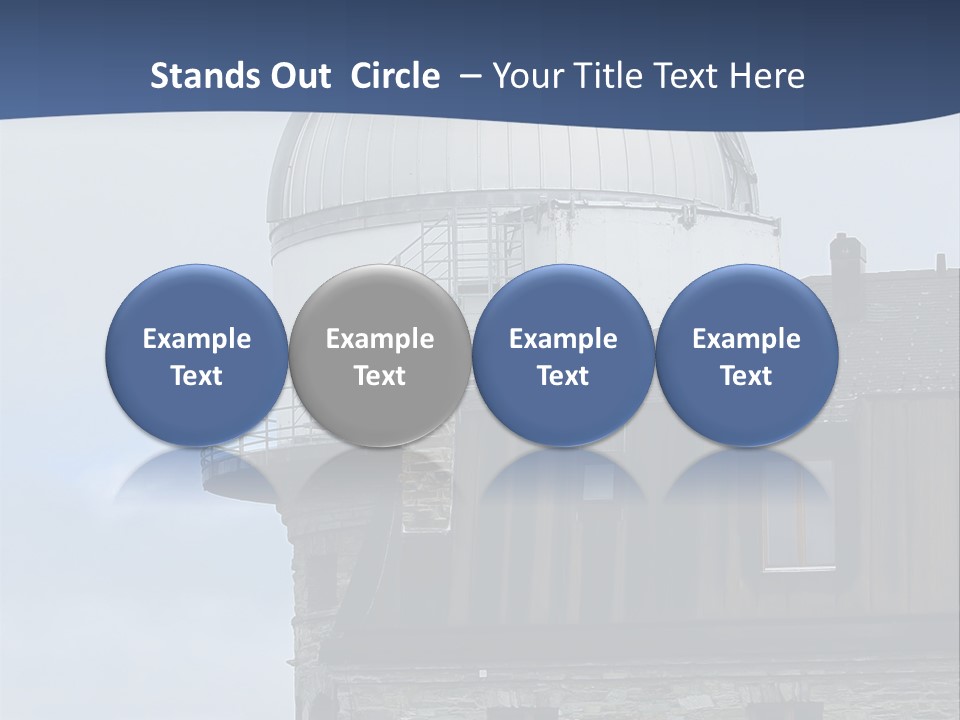 Mountain Astronomy Cloud PowerPoint Template