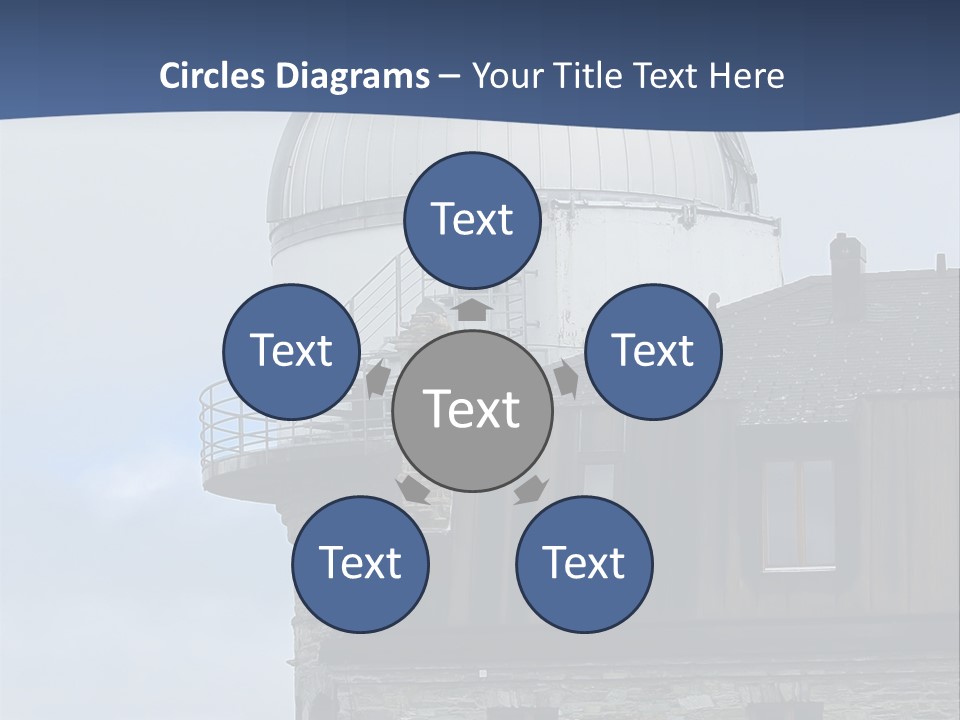 Mountain Astronomy Cloud PowerPoint Template
