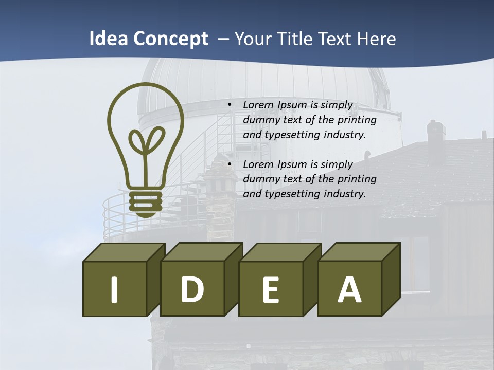 Mountain Astronomy Cloud PowerPoint Template