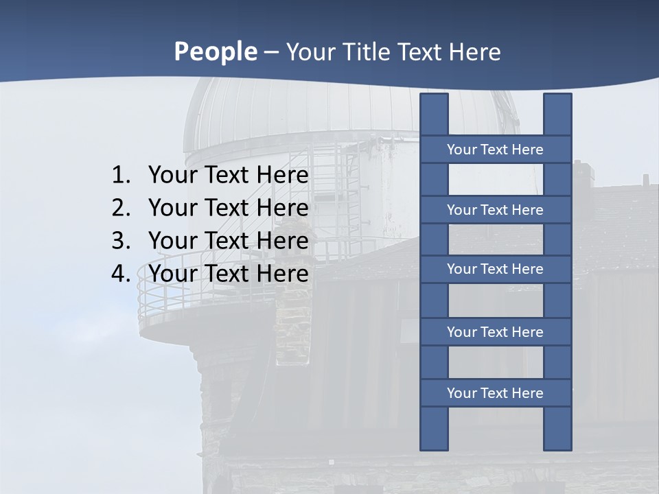 Mountain Astronomy Cloud PowerPoint Template