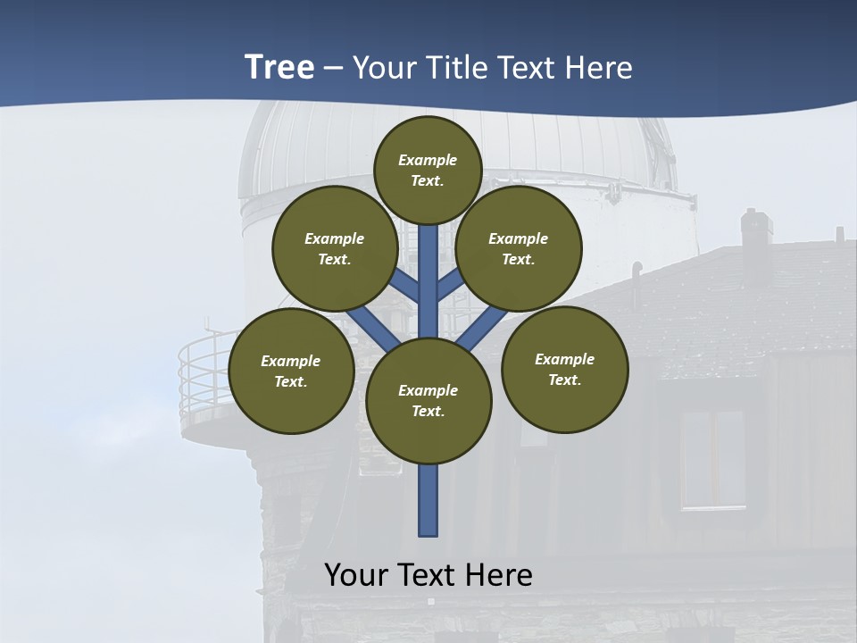 Mountain Astronomy Cloud PowerPoint Template
