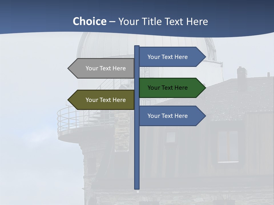 Mountain Astronomy Cloud PowerPoint Template