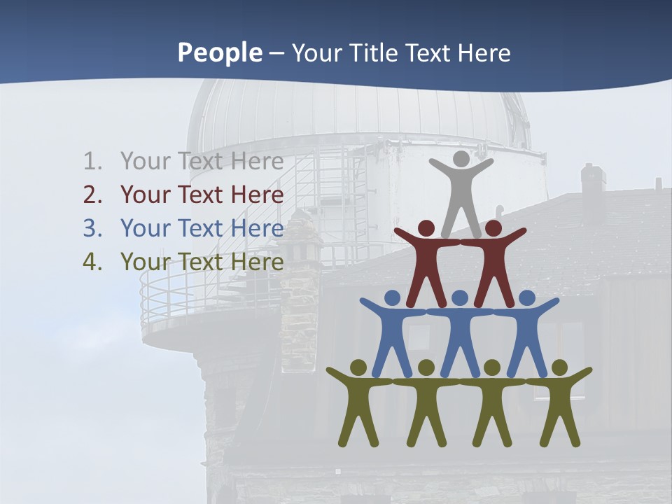 Mountain Astronomy Cloud PowerPoint Template