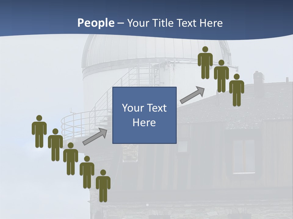 Mountain Astronomy Cloud PowerPoint Template