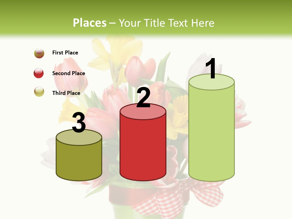 Green Close Up Isolated PowerPoint Template