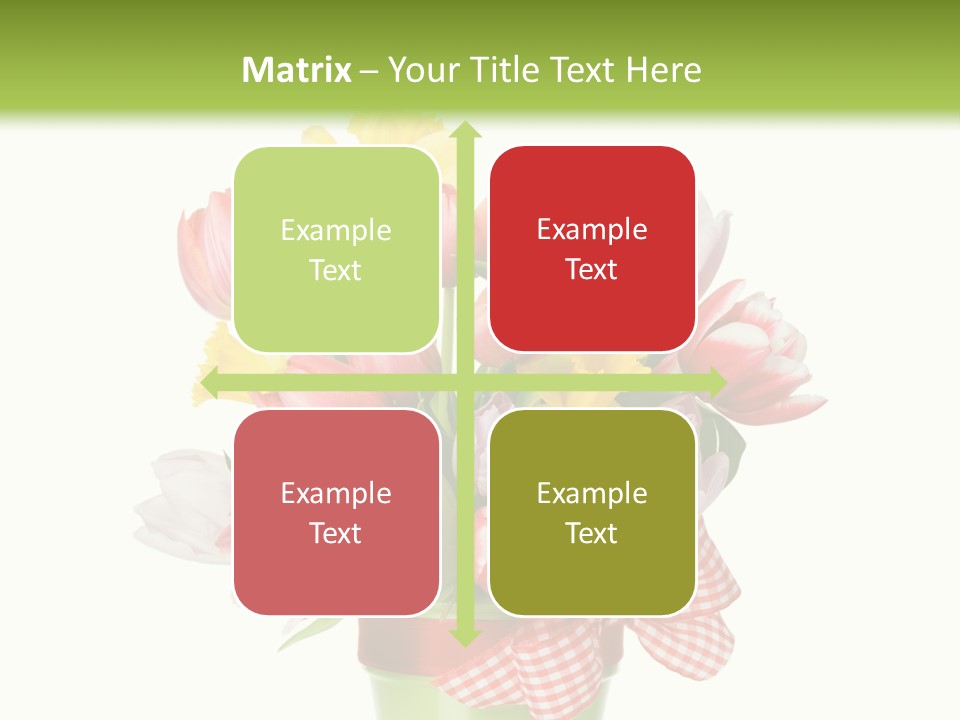 Green Close Up Isolated PowerPoint Template