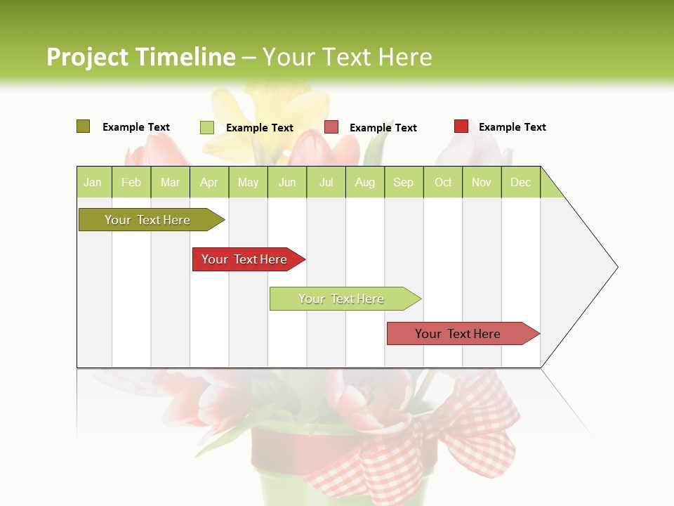 Green Close Up Isolated PowerPoint Template
