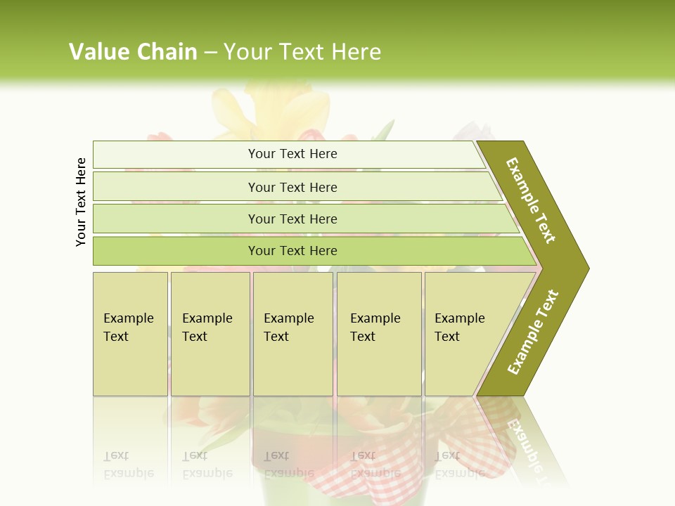 Green Close Up Isolated PowerPoint Template