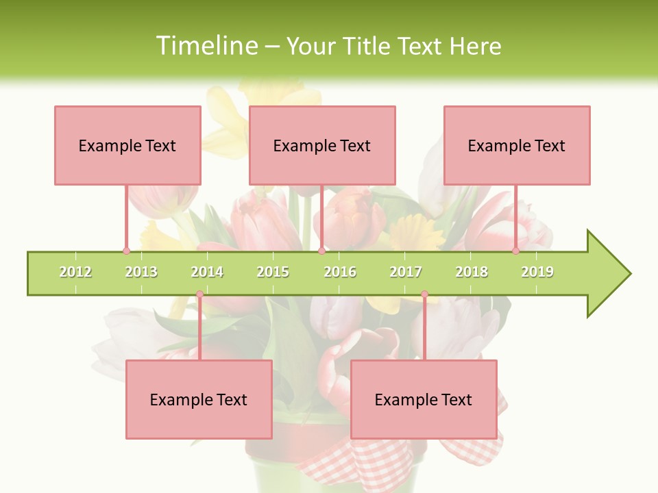 Green Close Up Isolated PowerPoint Template