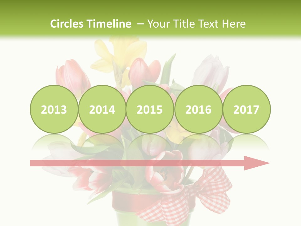 Green Close Up Isolated PowerPoint Template