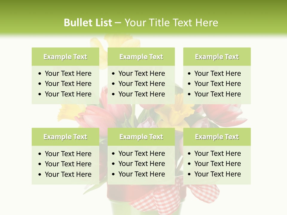 Green Close Up Isolated PowerPoint Template