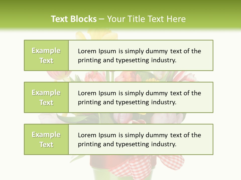 Green Close Up Isolated PowerPoint Template