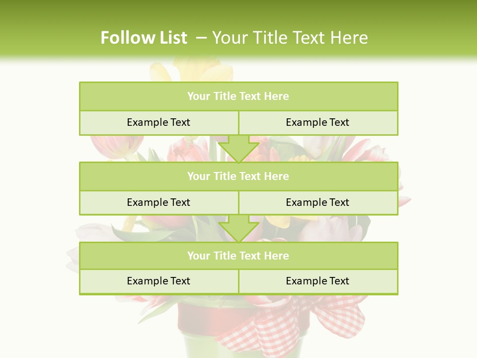 Green Close Up Isolated PowerPoint Template
