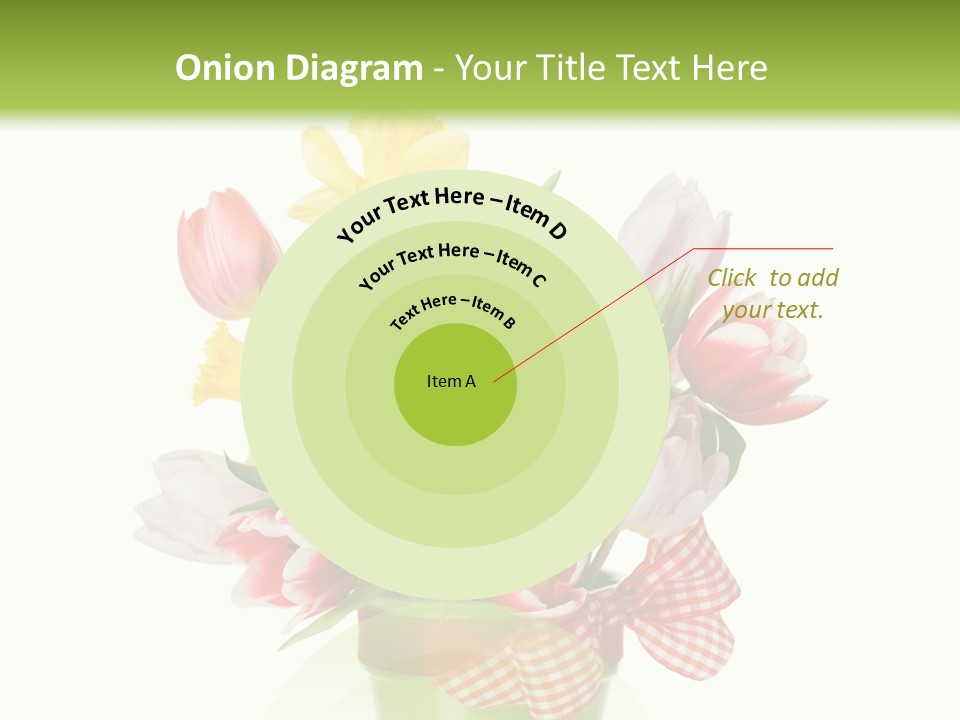 Green Close Up Isolated PowerPoint Template