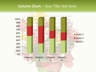 Green Close Up Isolated PowerPoint Template