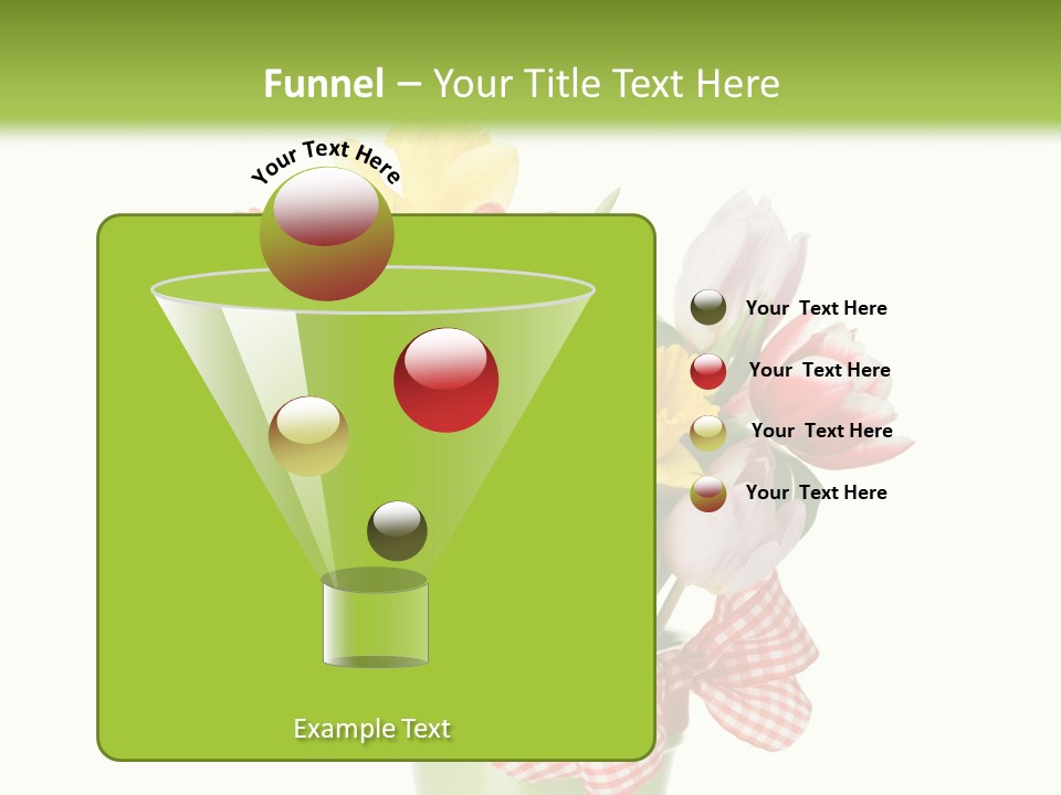 Green Close Up Isolated PowerPoint Template
