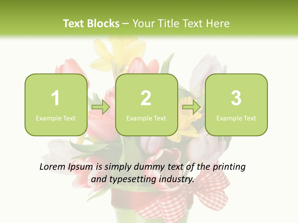 Green Close Up Isolated PowerPoint Template
