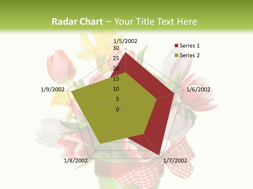 Green Close Up Isolated PowerPoint Template