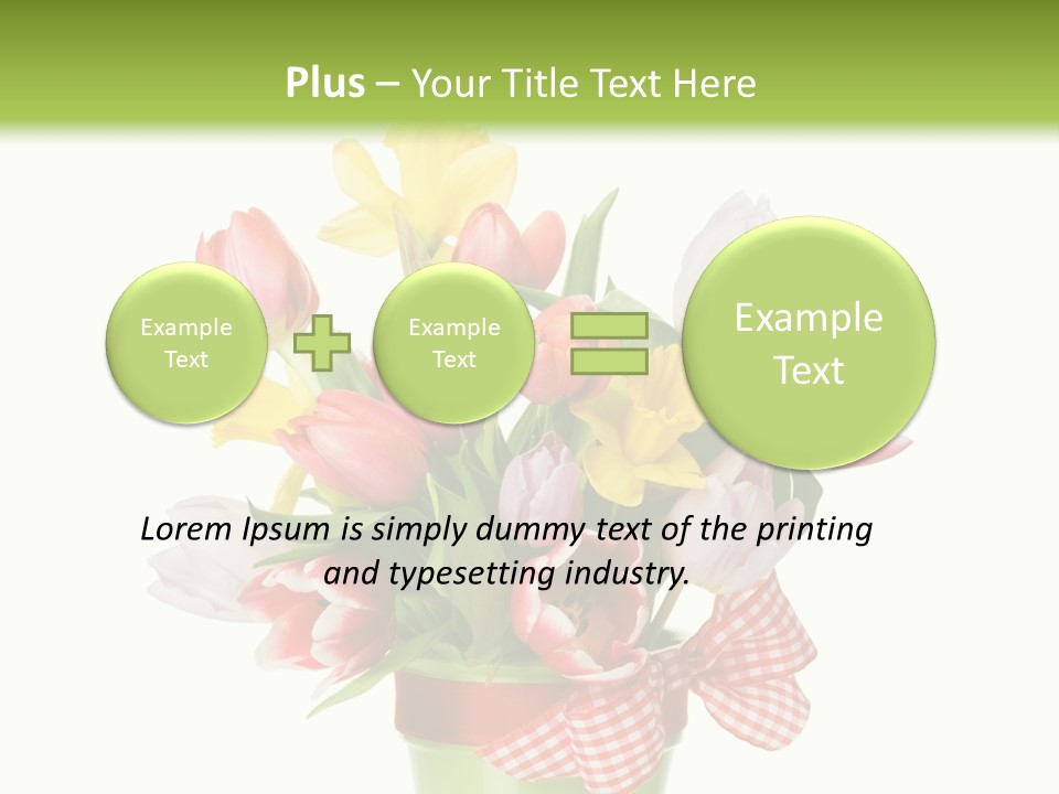 Green Close Up Isolated PowerPoint Template