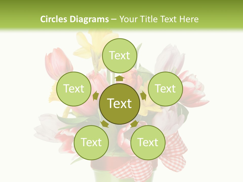 Green Close Up Isolated PowerPoint Template