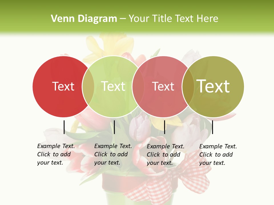 Green Close Up Isolated PowerPoint Template