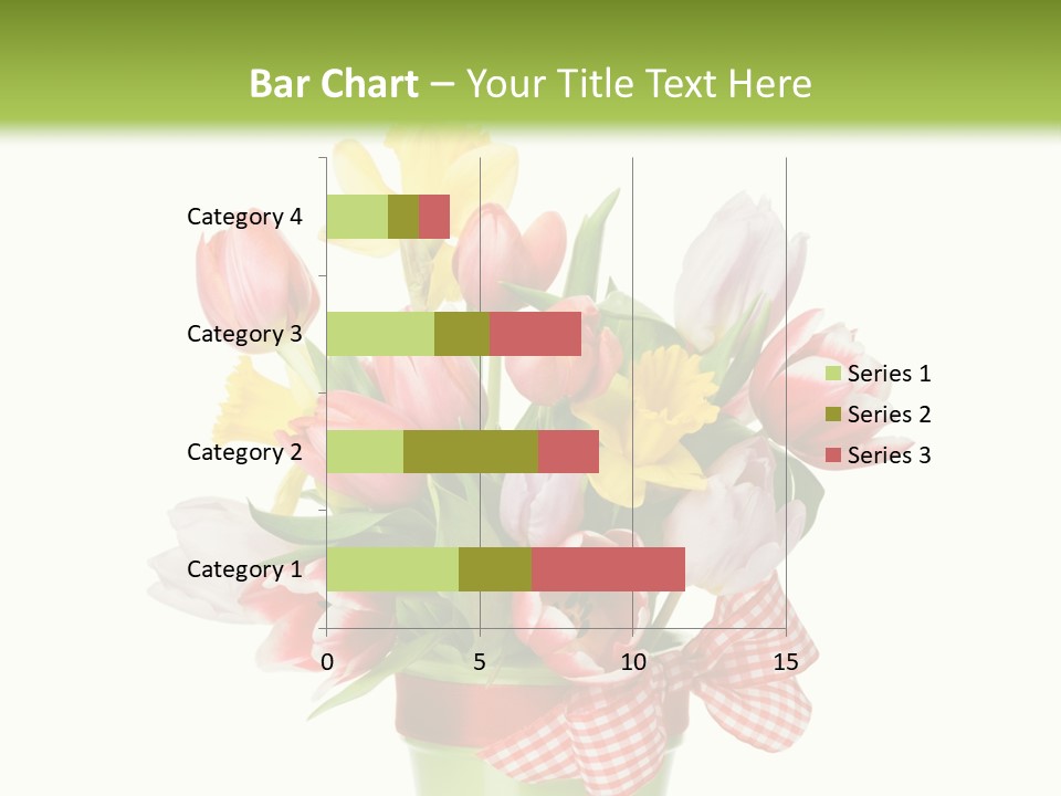 Green Close Up Isolated PowerPoint Template