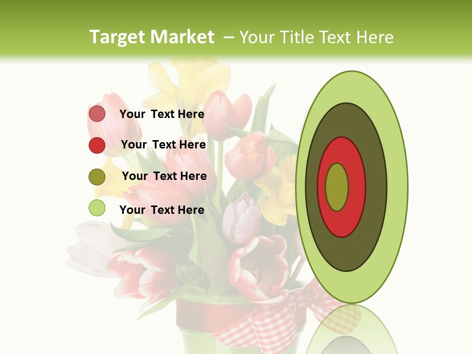 Green Close Up Isolated PowerPoint Template