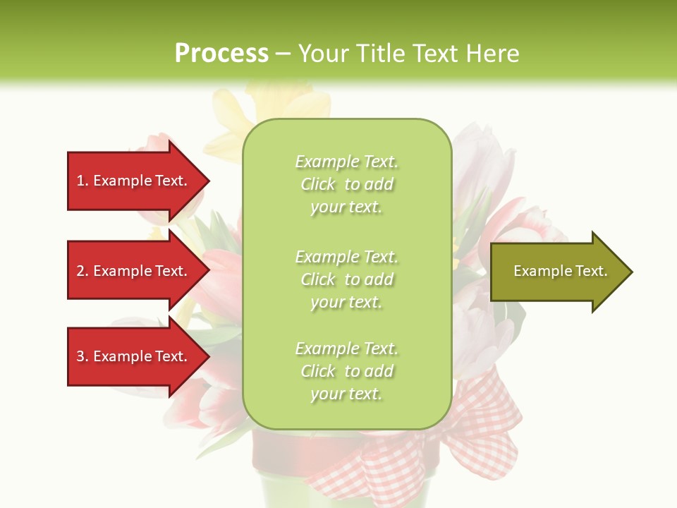 Green Close Up Isolated PowerPoint Template