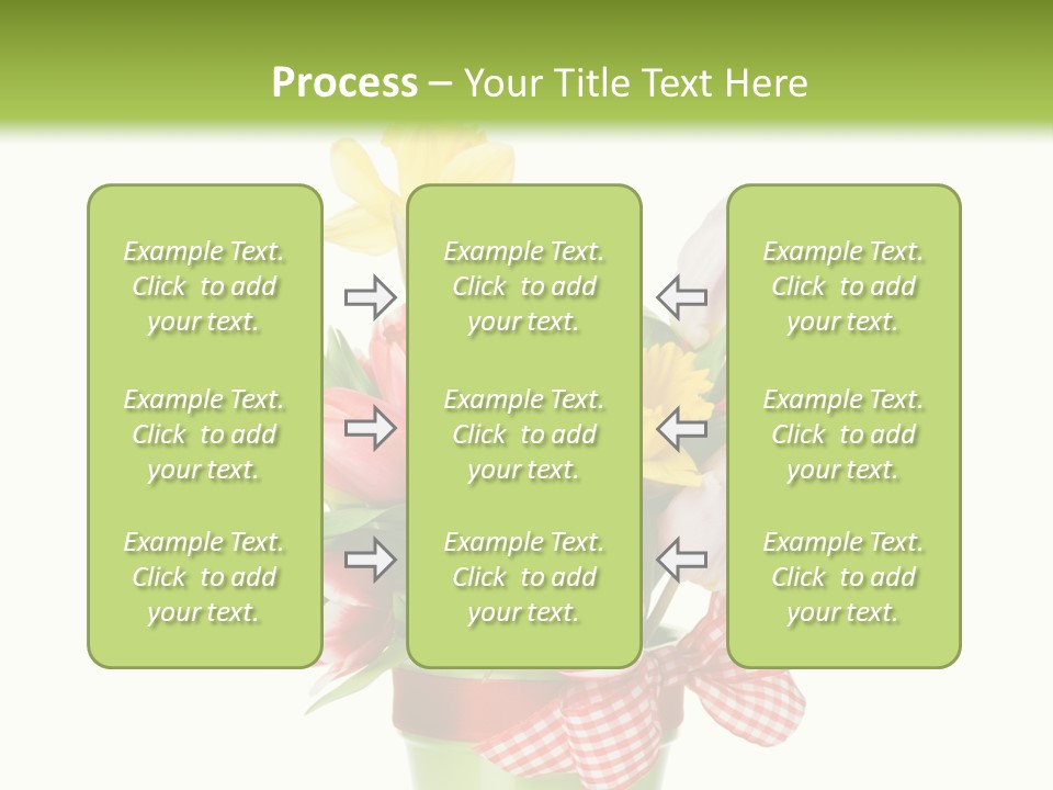Green Close Up Isolated PowerPoint Template