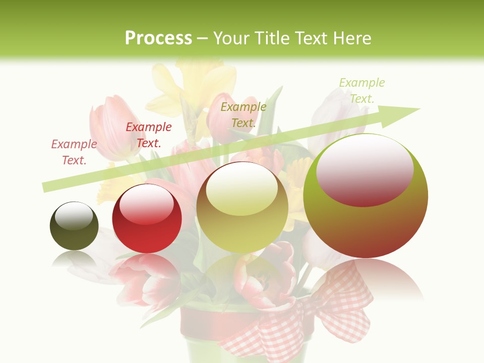 Green Close Up Isolated PowerPoint Template