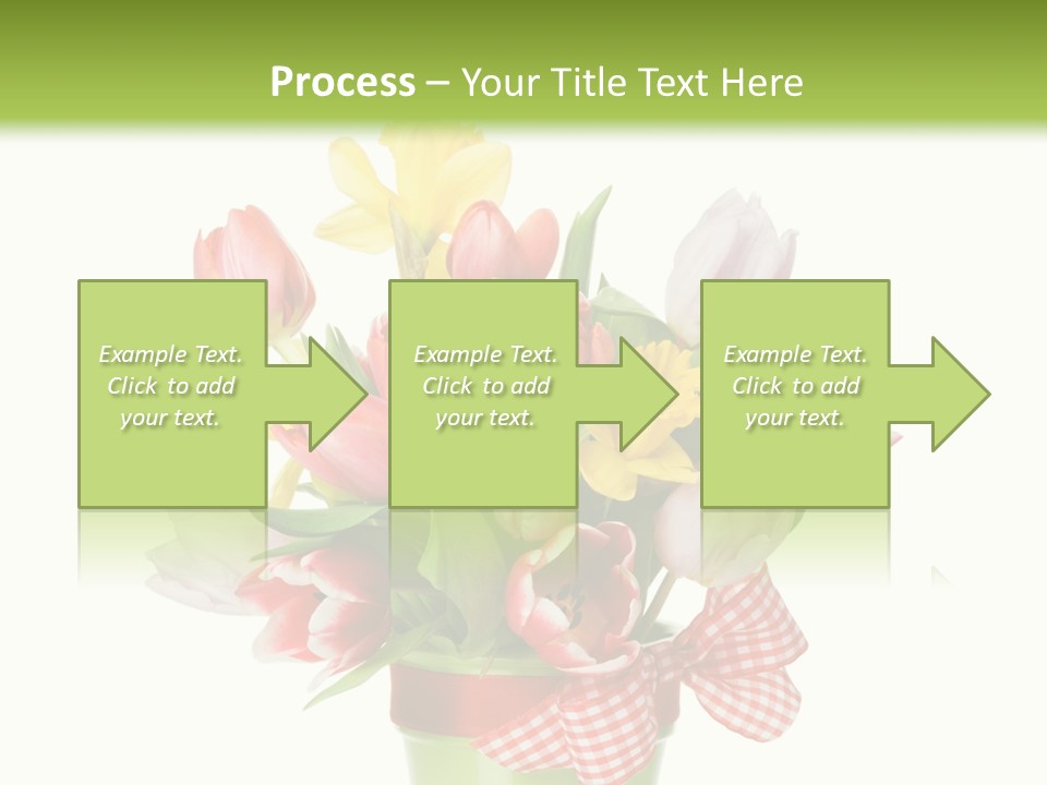 Green Close Up Isolated PowerPoint Template