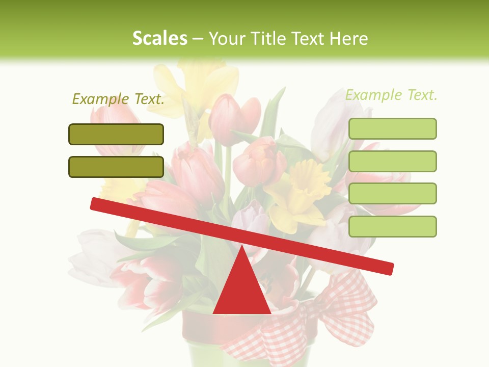 Green Close Up Isolated PowerPoint Template