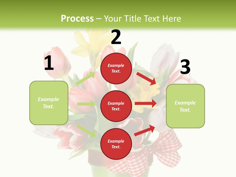 Green Close Up Isolated PowerPoint Template