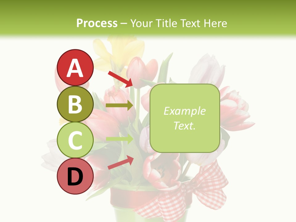 Green Close Up Isolated PowerPoint Template