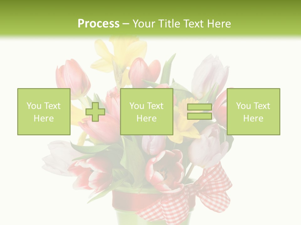 Green Close Up Isolated PowerPoint Template