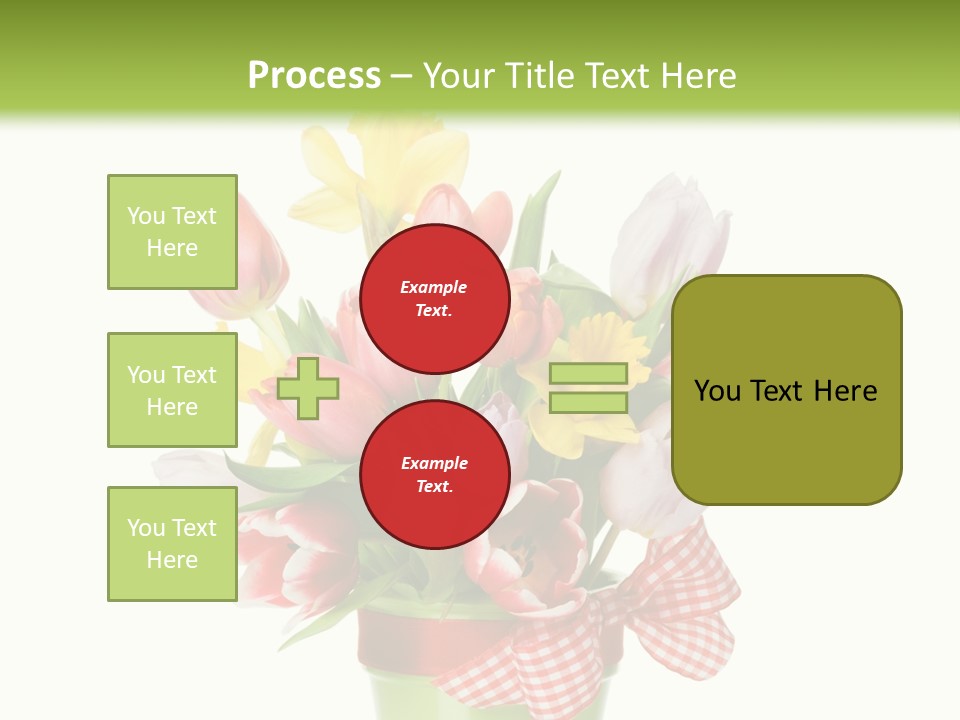 Green Close Up Isolated PowerPoint Template
