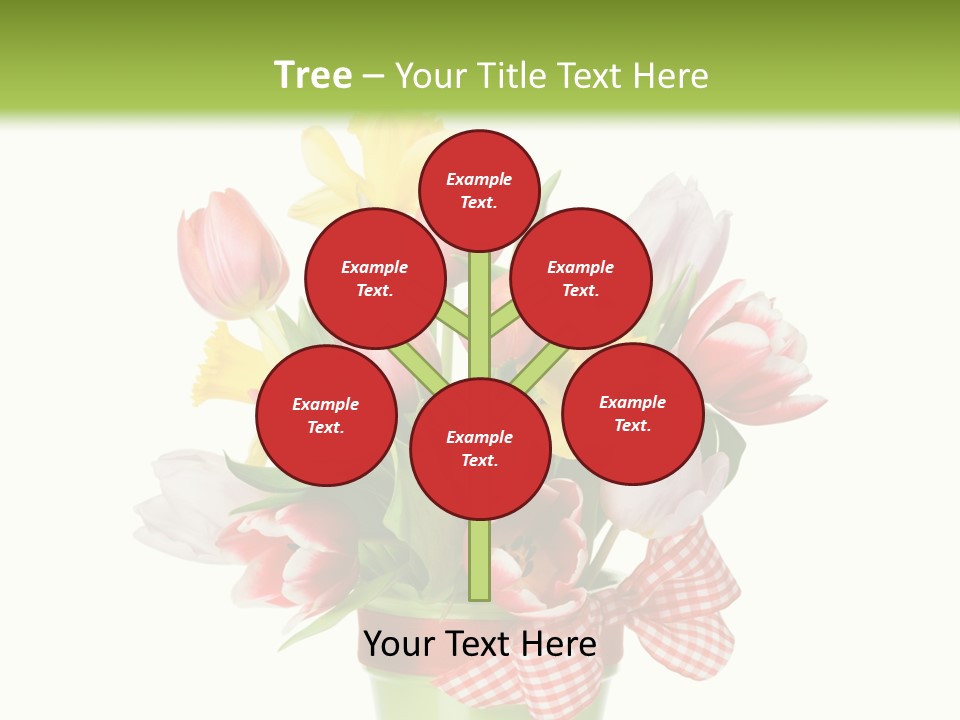 Green Close Up Isolated PowerPoint Template